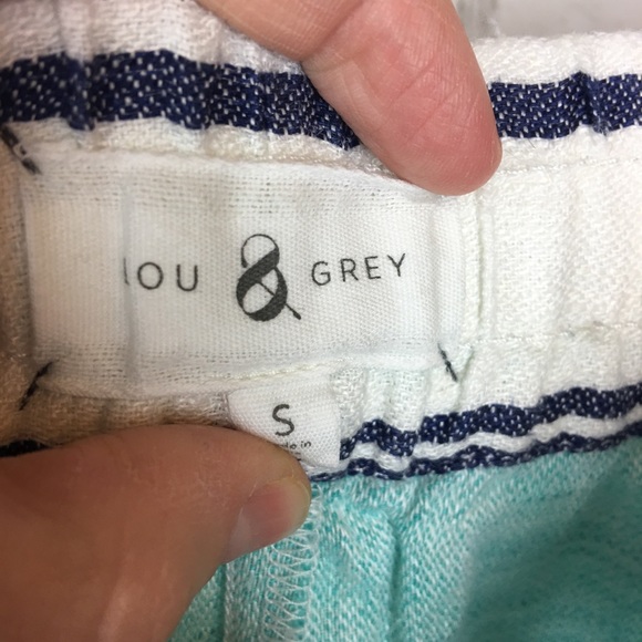 Lou & Grey High Rise wide leg linen crop pants - Picture 5 of 8